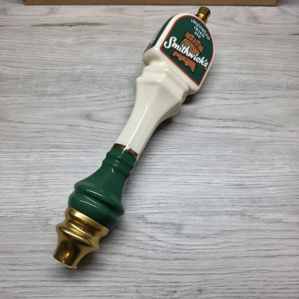 SMITHWICK'S IMPORTED IRISH ALE  Ceramic Beer Tap Handle - Handmade - New In Box
